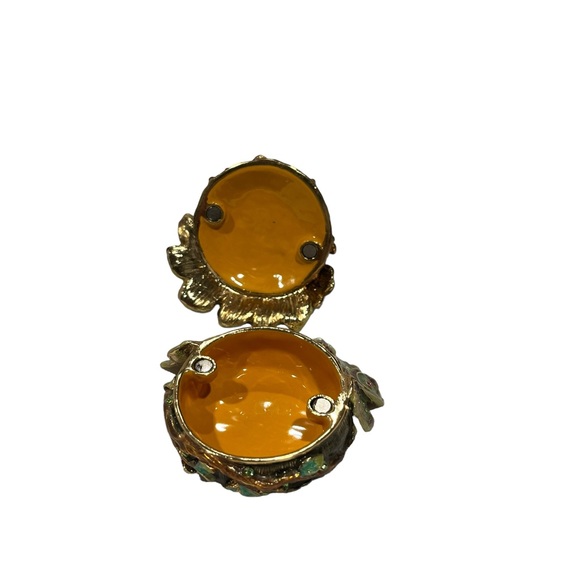 Trinket Box-Luxurious Enamel Peacock with Rhinestones, Like Jay Strongwater - Picture 7 of 9